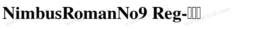 NimbusRomanNo9 Reg字体转换